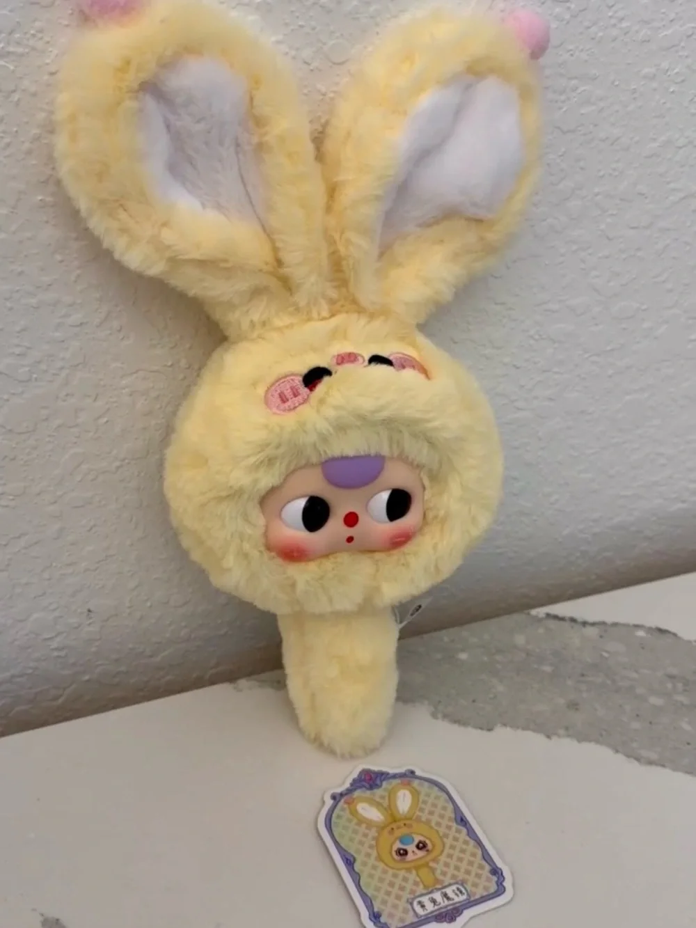 Baby Three Yellow Bunny Mirror Plush Kawaii Vanity Decor NWOT - Picture 3 of 6